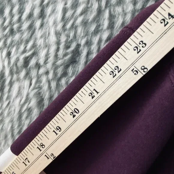 Reflex Love Women's M Medium Maroon Red Hooded Pullover Fleece Sweatshirt - Picture 10 of 11